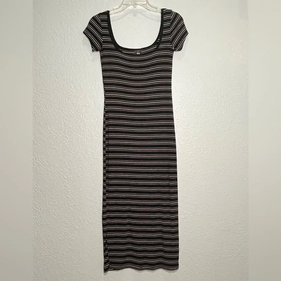 Billabong Dresses Billabong Sexy Black White Striped Scoop